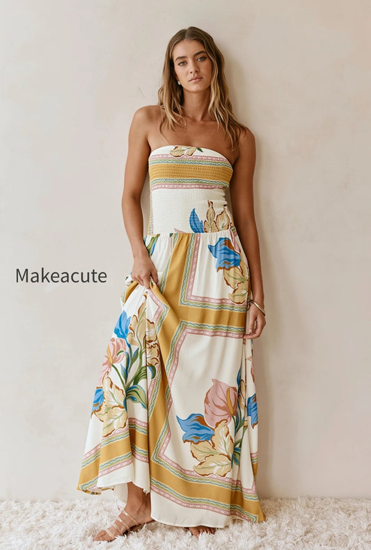 boho-floral-bandeau-vacation-maxi-dress
