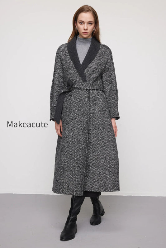 herringbone-tweed-wool-belted-wrap-coat