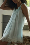 lace-ruffle-strap-babydoll-mini-dress