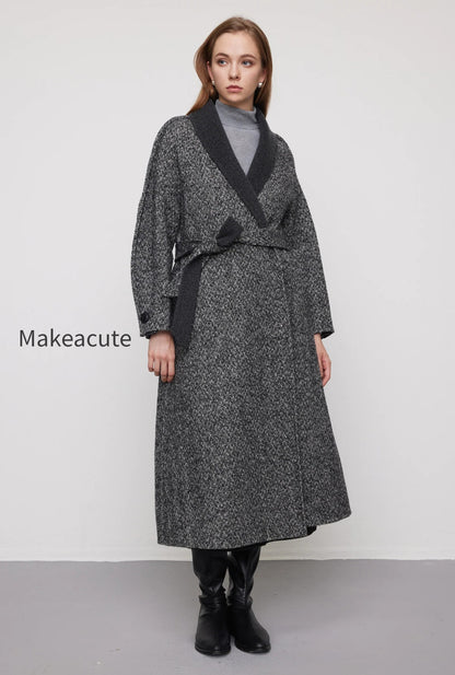 herringbone-tweed-wool-belted-wrap-coat