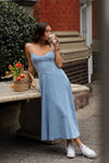 vintage-v-neck-denim-dress