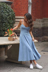 vintage-v-neck-denim-dress