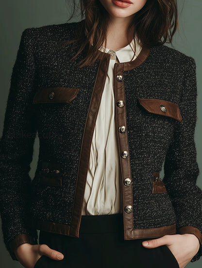 classic-vintage-leather-trim-tweed-jacket