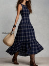 classic-plaid-sleeveless-side-pocket-maxi-dress