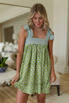 floral-stripe-patchwork-mini-boho-dress