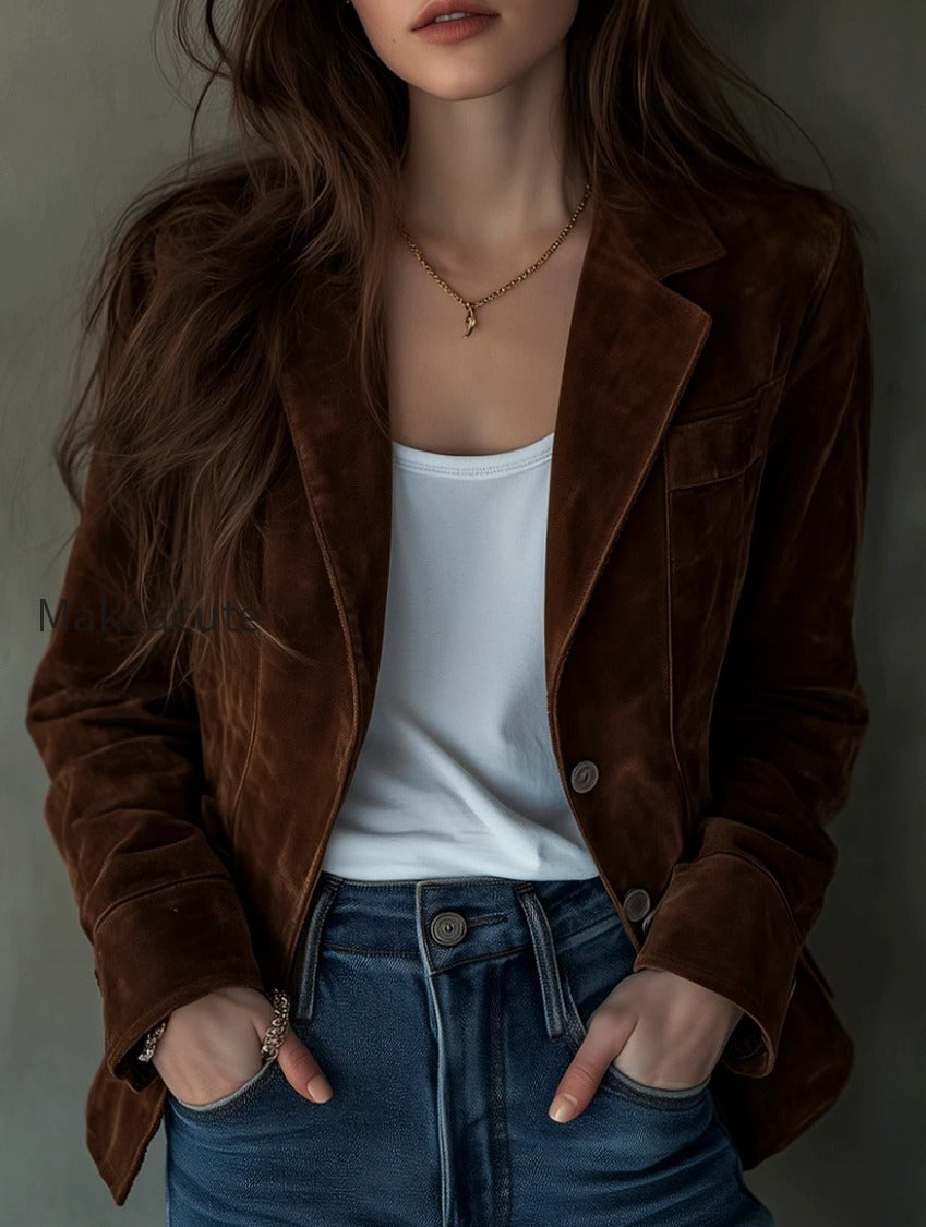 luxurious-chocolate-velvet-blazer
