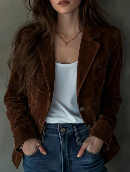 luxurious-chocolate-velvet-blazer