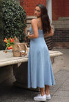 vintage-v-neck-denim-dress