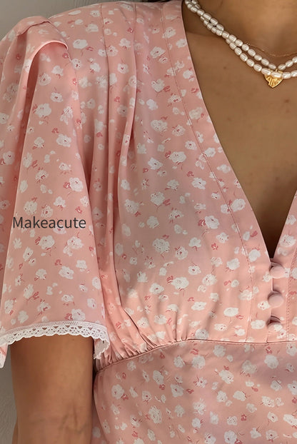 floral-v-neck-tea-length-a-line-mini-dress