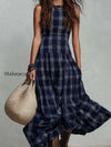 classic-plaid-sleeveless-side-pocket-maxi-dress
