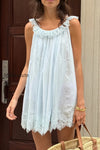 lace-ruffle-strap-babydoll-mini-dress