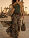 boho-keyhole-neck-vintage-floral-print-maxi-dress