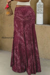 slim-boho-print-fishtail-maxi-skirt