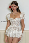 lace-puff-sleeve-ruffle-mini-dress