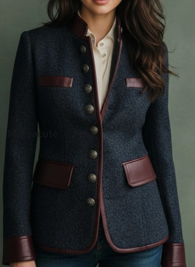 navy-tweed-military-style-jacket-with-faux-leather-trim