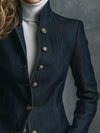 vintage-high-collar-classic-curve-cut-denim-brass-button-jacket