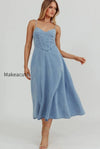 vintage-v-neck-denim-dress