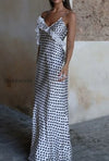 polka-dot-tiered-trim-satin-silk-dress
