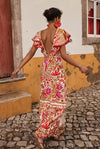 floral-ruffle-slit-back-v-boho-dress