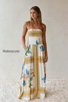 boho-floral-bandeau-vacation-maxi-dress
