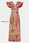 floral-ruffle-slit-back-v-boho-dress